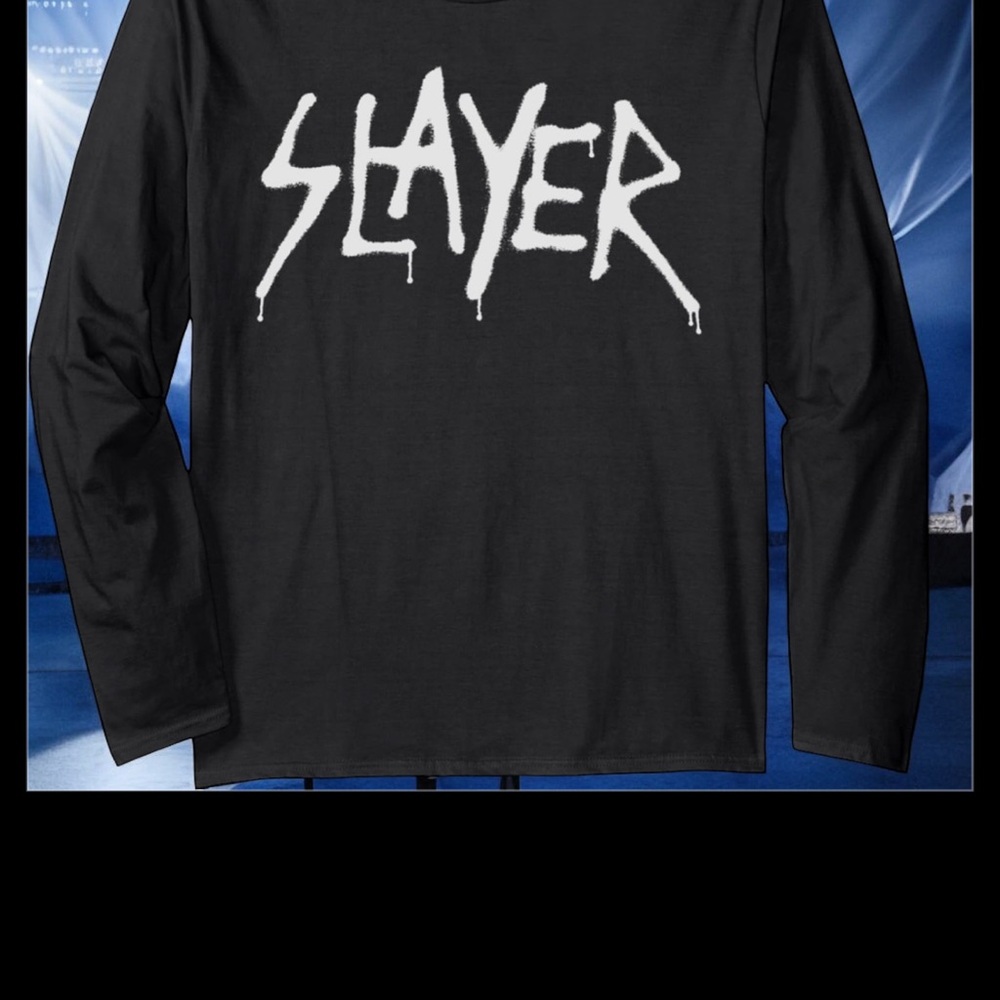Slayer s-m Ling sleeve band T shirt - Picture 2 of 4